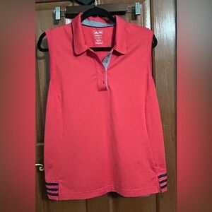 Adidas ClimaCool Sleeveless Pink Golf Top‎ Womens Size Large